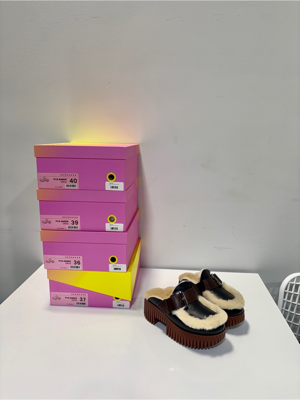 PLIA AMBER OREO heeled mules - Picture 7 of 7
